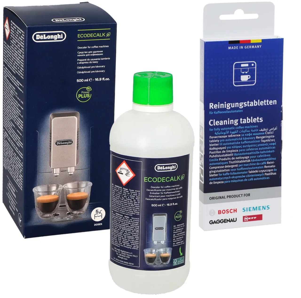 akcesoria do czyszczenia ekspresu do kawy tabletki płyn