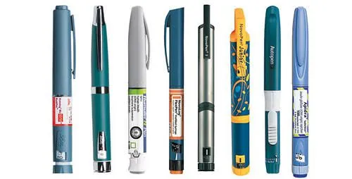 R&oacute;żne typy insulin wstrzykiwacze