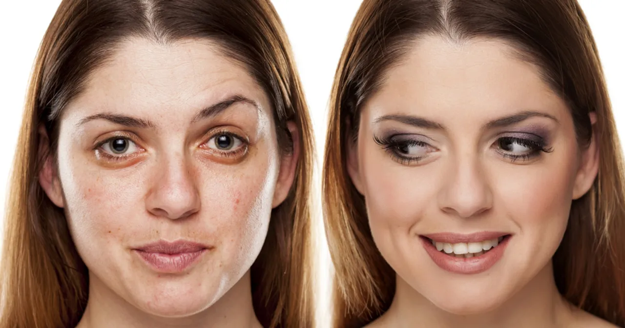 korektor przed czy po podkładzie infografika