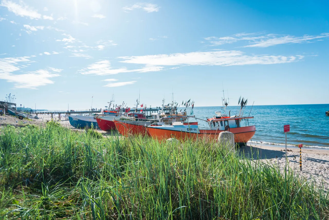 Chłopy zabytkowa wioska rybacka molo
