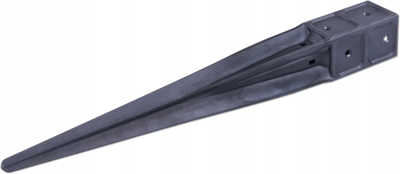 różne rodzaje kotew do słupów drewnianych