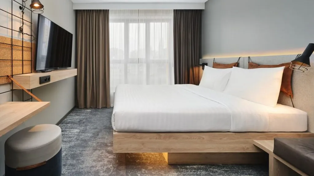 Różne standardy hoteli w Polsce wizualizacja (1-5 gwiazdek)