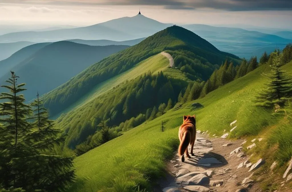 Szlak zielony na Skrzyczne malownicze widoki