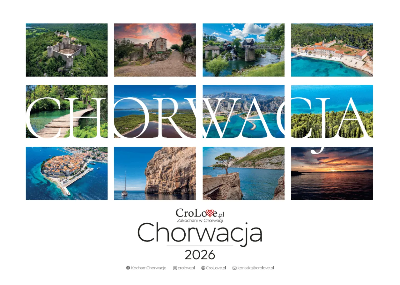 Kalendarz sezonowości Chorwacja noclegi