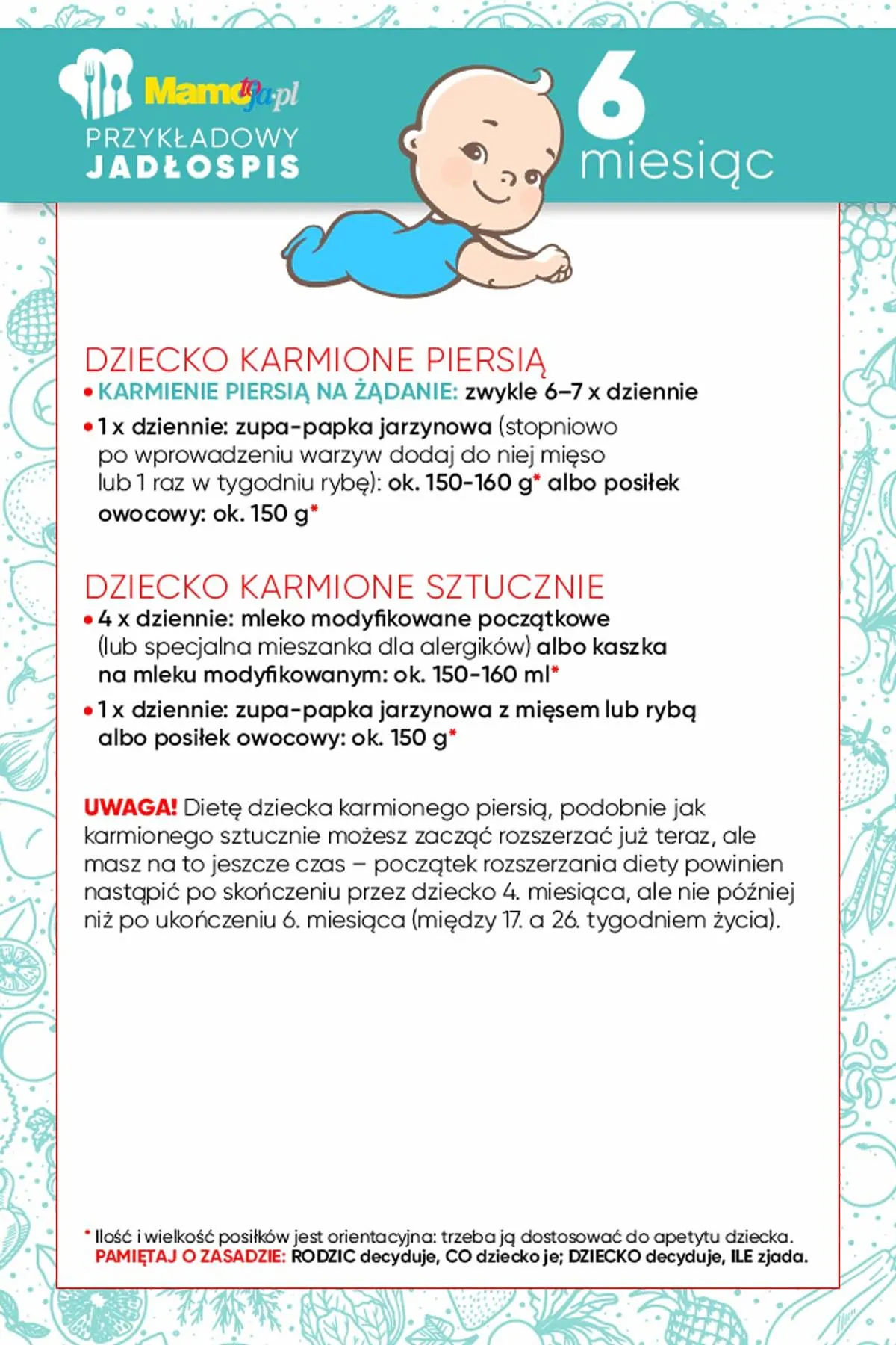 Zdjęcie Ile powinno ważyć 6-miesięczne dziecko? Normy i centyle