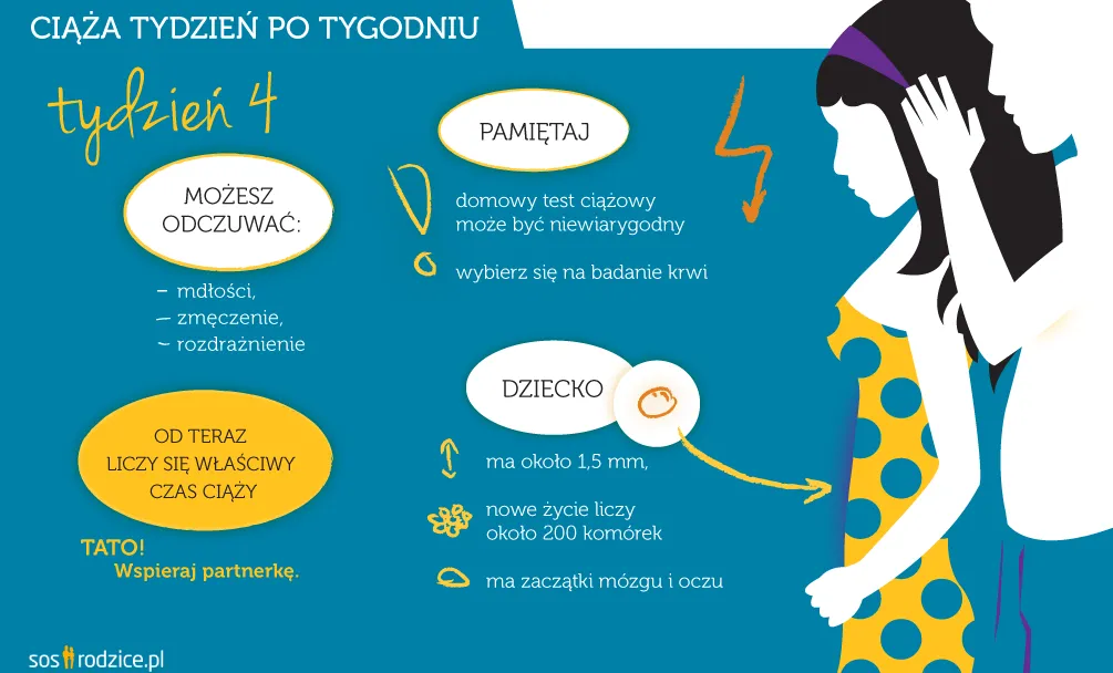 Zdjęcie Czwarty tydzień ciąży objawy – co powinno Cię zaniepokoić?