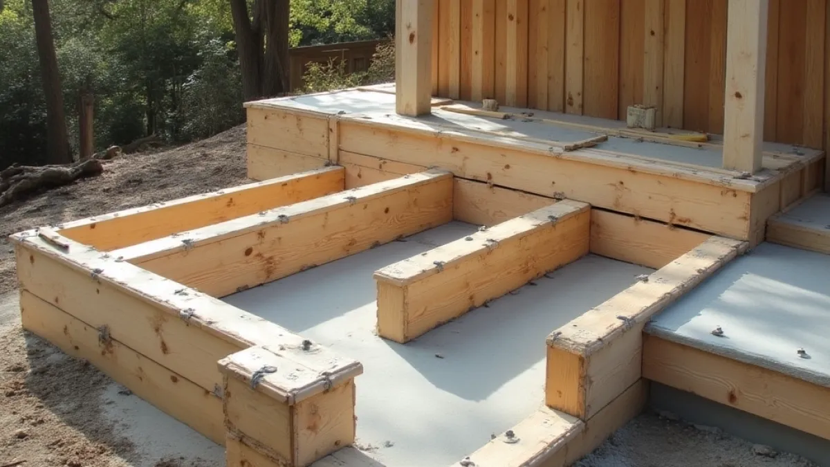 Zdjęcie Jak zrobić szalunek na schody zewnętrzne – uniknij najczęstszych błędów