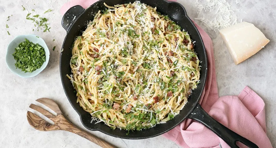 Zdjęcie Prosty przepis na spaghetti carbonara z produktów Lidla – gotowe w 20 minut!