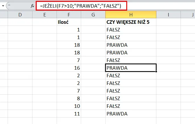 Zdjęcie Funkcja JEŻELI w Excelu: Nauka krok po kroku dla początkujących