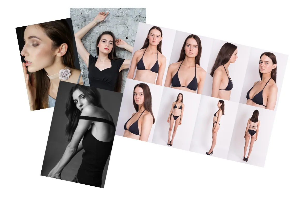 przykłady polaroidów modelki