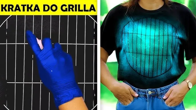 różne wzory na koszulkach z wybielacza crumple spirala