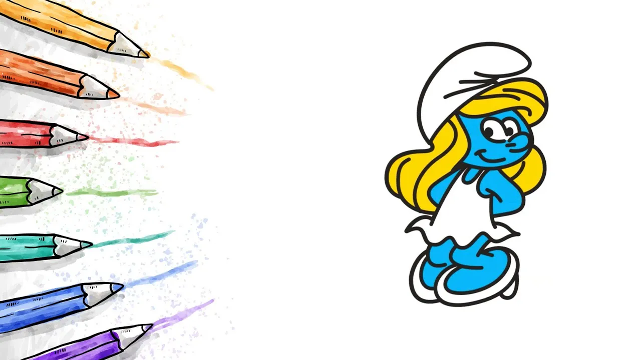 Makijaż Smerfa dla dziecka krok po kroku