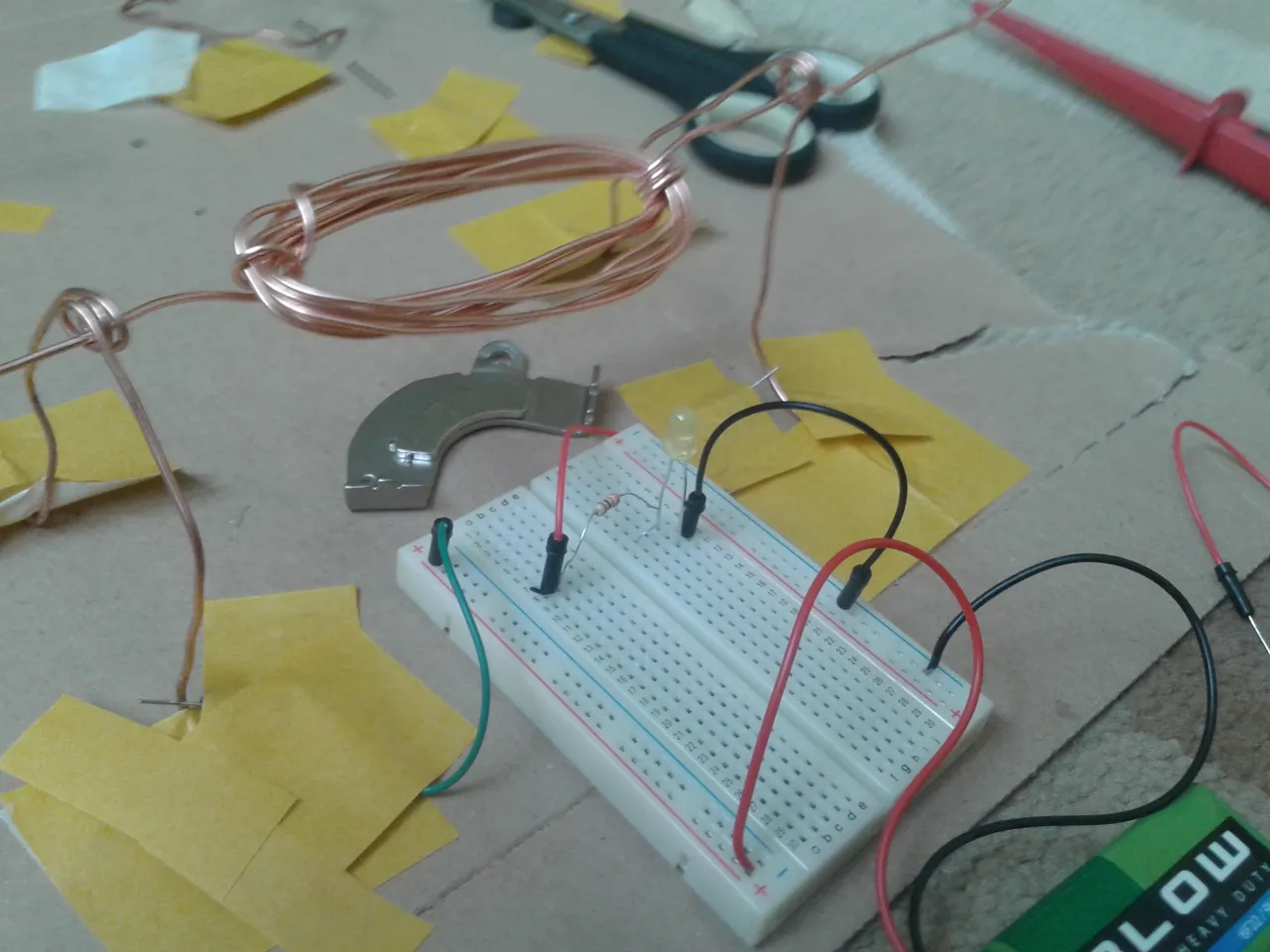 prosty silnik elektryczny DIY materiały