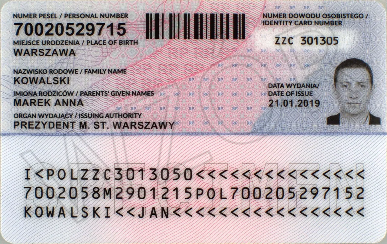 polski dowód osobisty i paszport