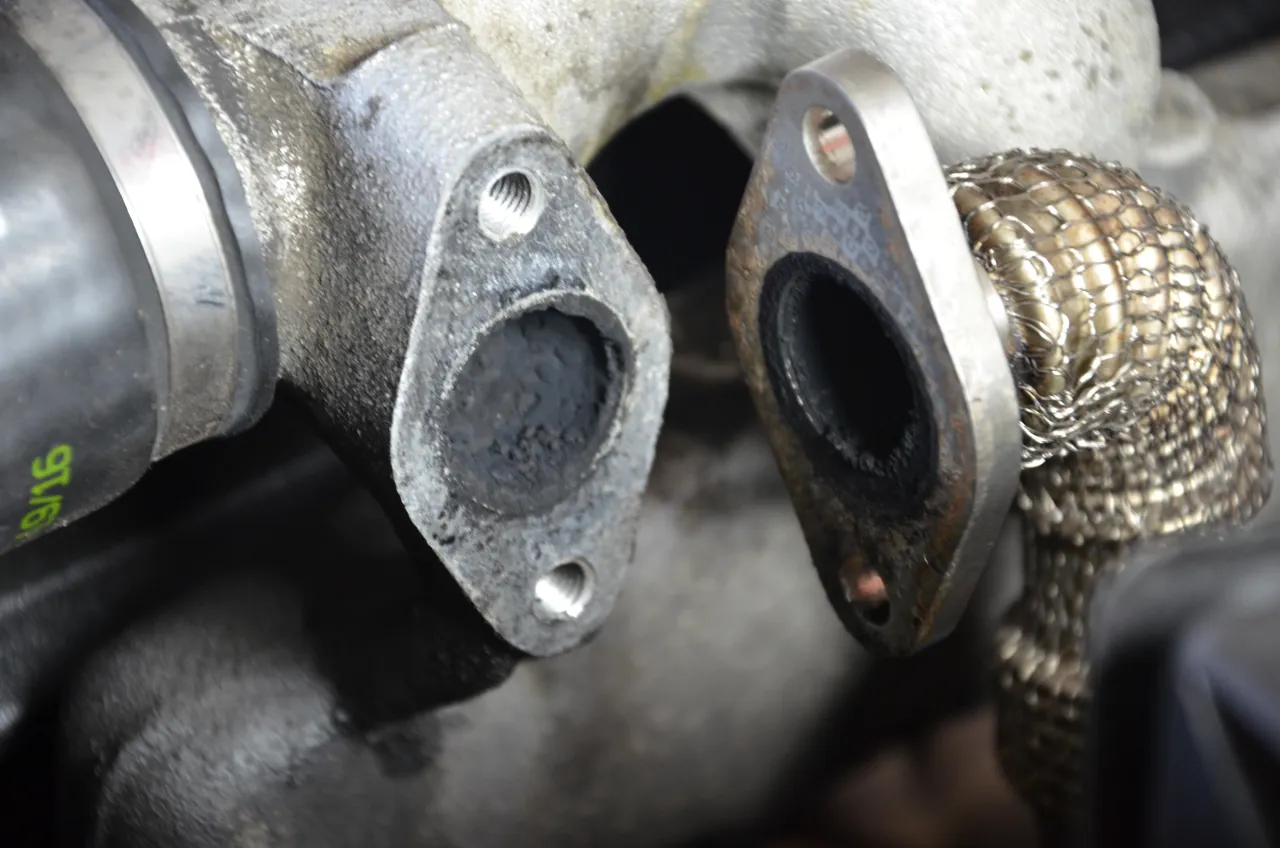 mocno zapchany zawór egr