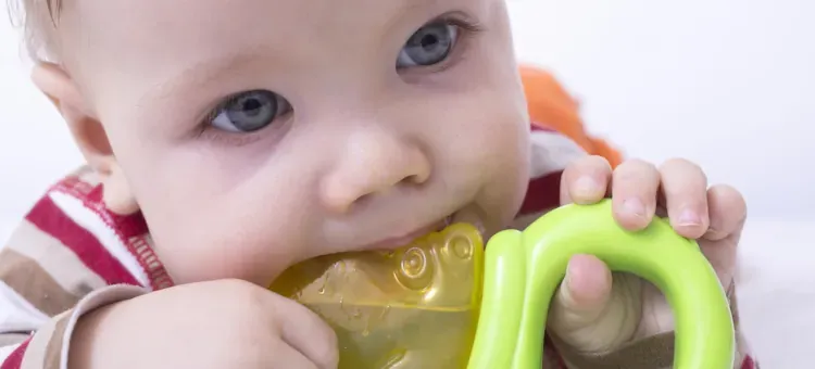 niemowle gryzie gryzak