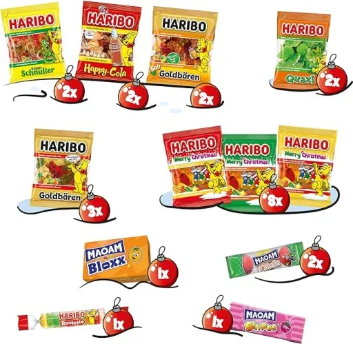 kalendarze adwentowe Haribo różne rodzaje