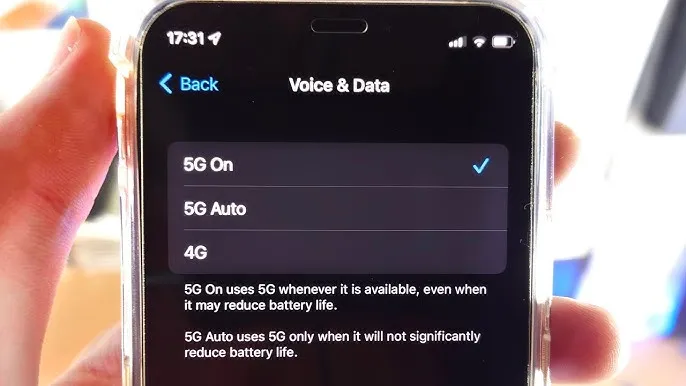 iPhone 12 ustawienia 5G