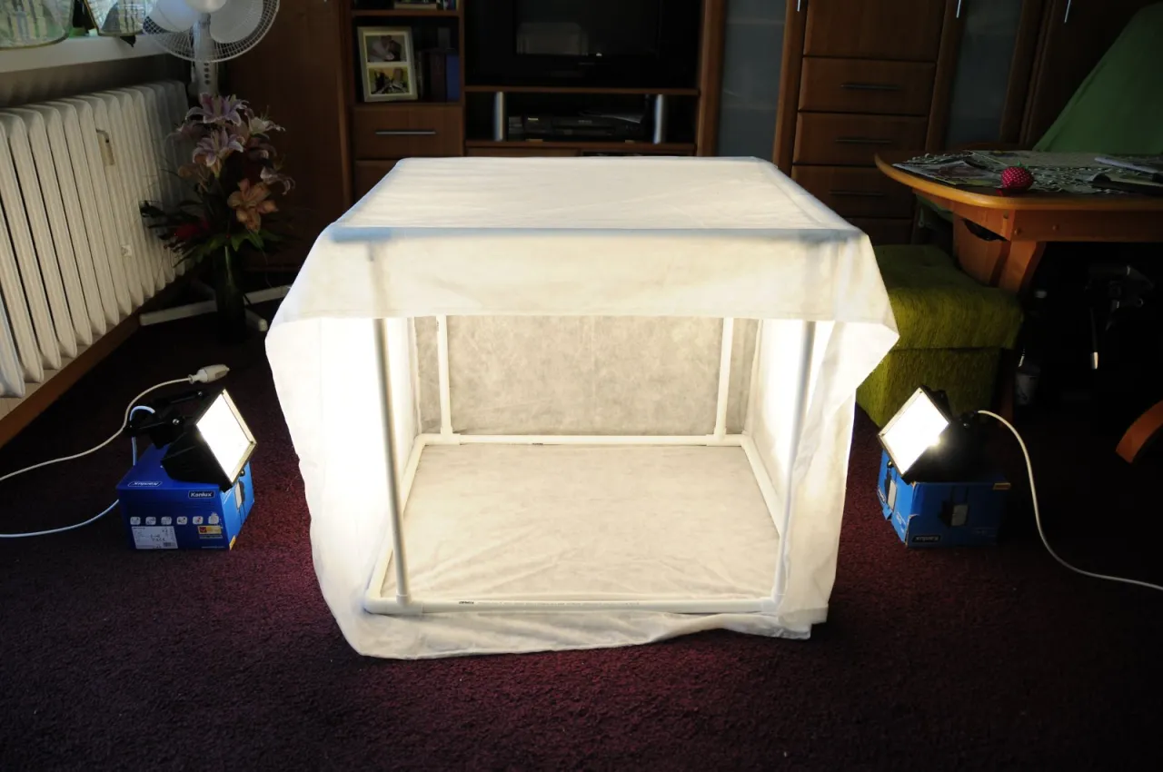 DIY namiot bezcieniowy lightbox