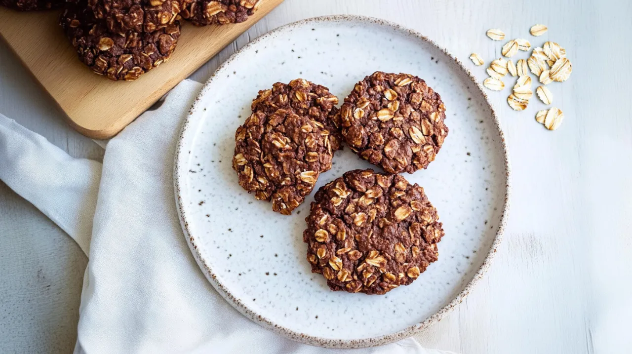 r&oacute;żne rodzaje domowych ciastek owsiane czekoladowe z dżemem
