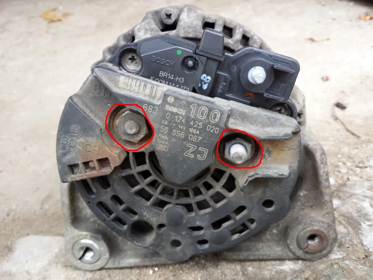 Demontaż alternatora Opel Vectra B benzyna