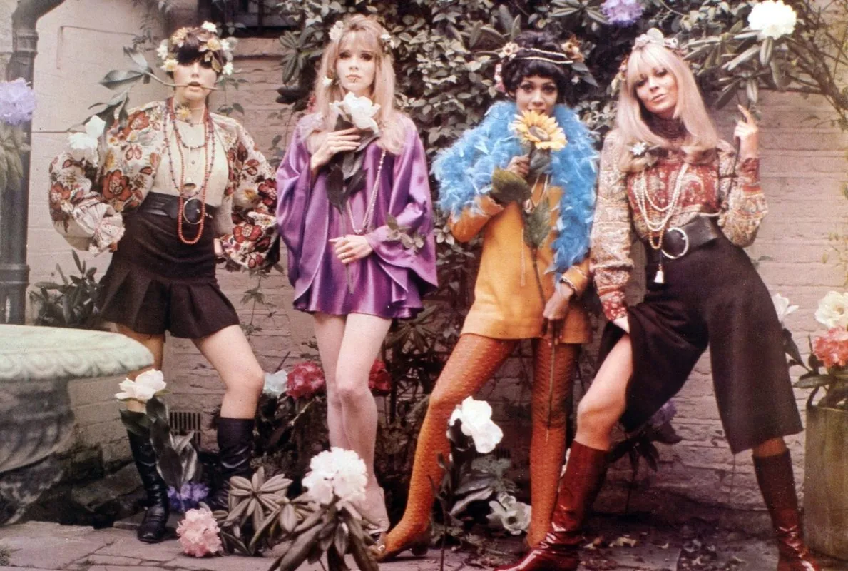 Moda lata 70. style disco hippie punk