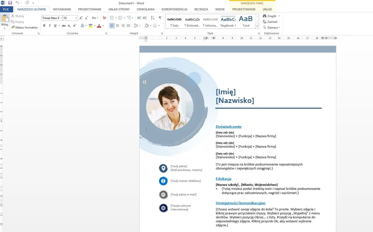 Tworzenie CV w Wordzie krok po kroku