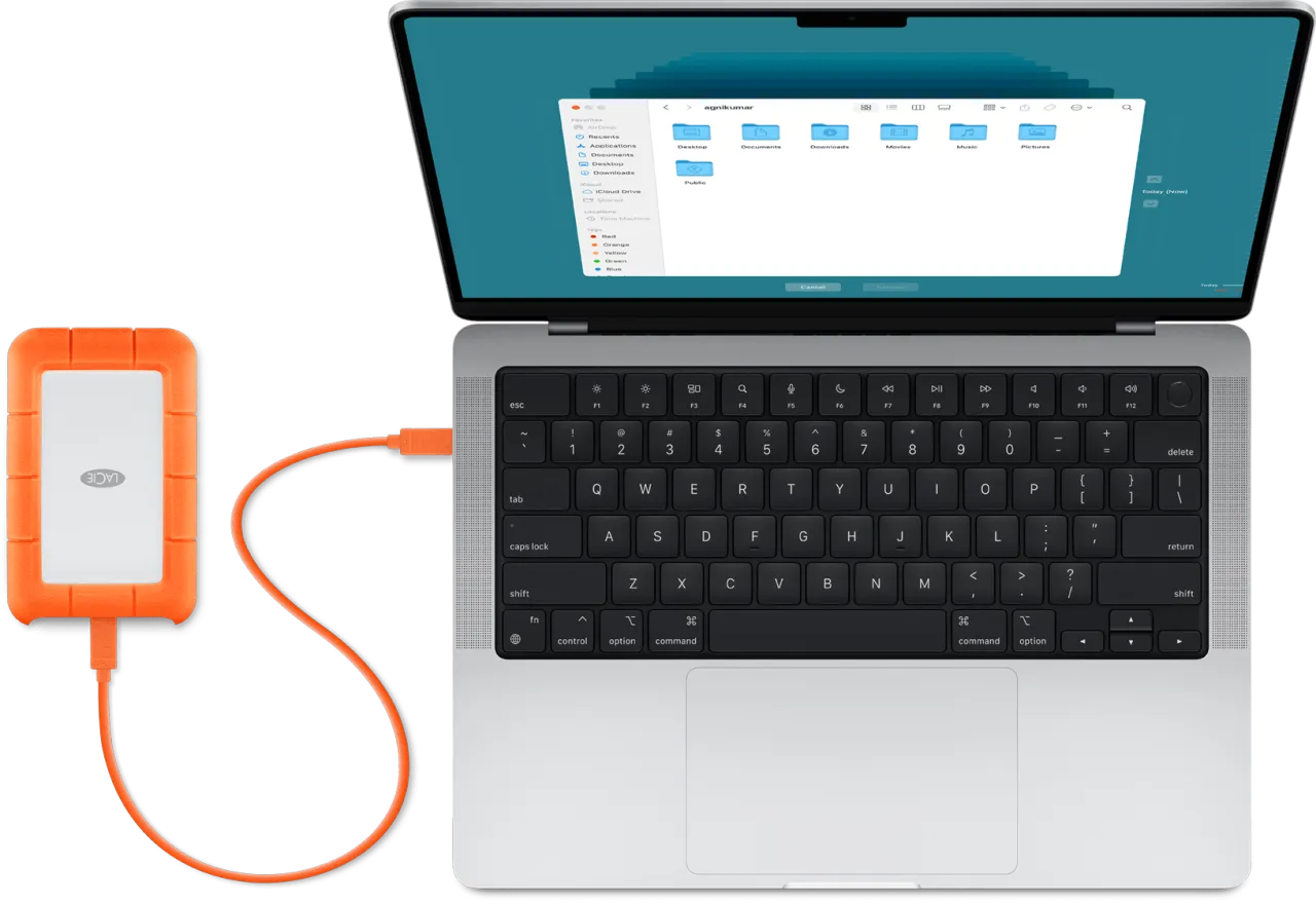 backup danych pendrive mac