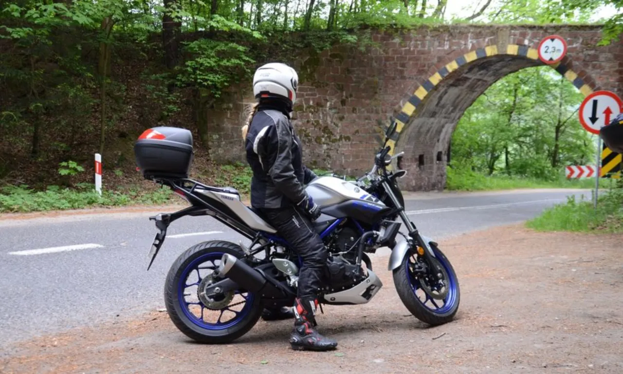 Motocykl w Bieszczadach na Wielkiej Pętli