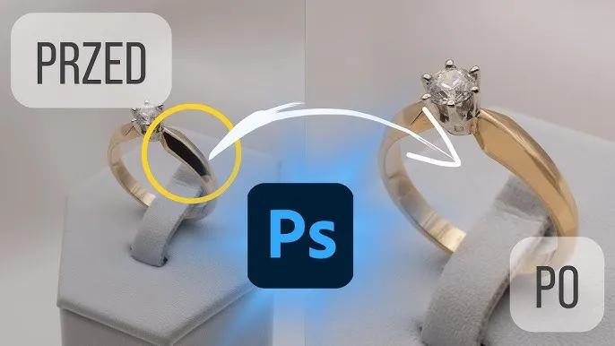 przed po obr&oacute;bka zdjęć biżuterii