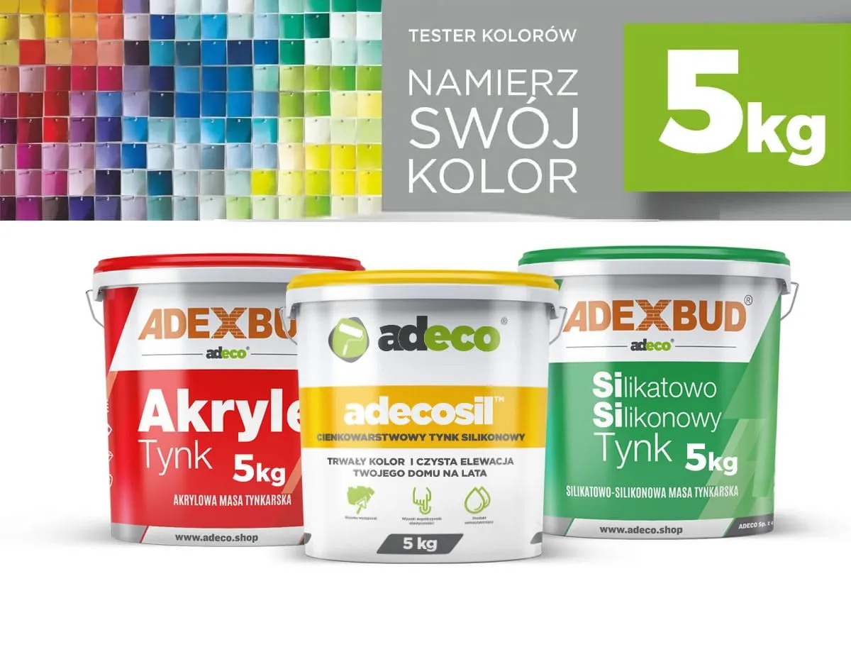 próbki tynków elewacyjnych akrylowy silikonowy silikatowy