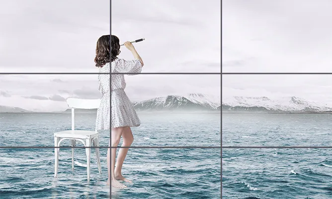 kompozycja zdjęcia sylwetki zasada trójpodziału