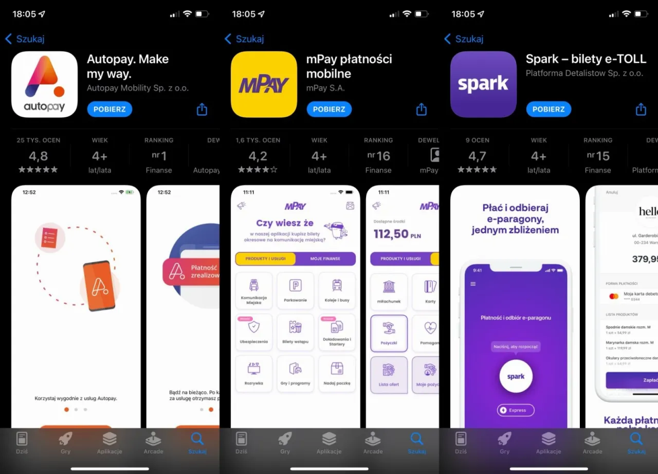 aplikacja e-TOLL Autopay mPay