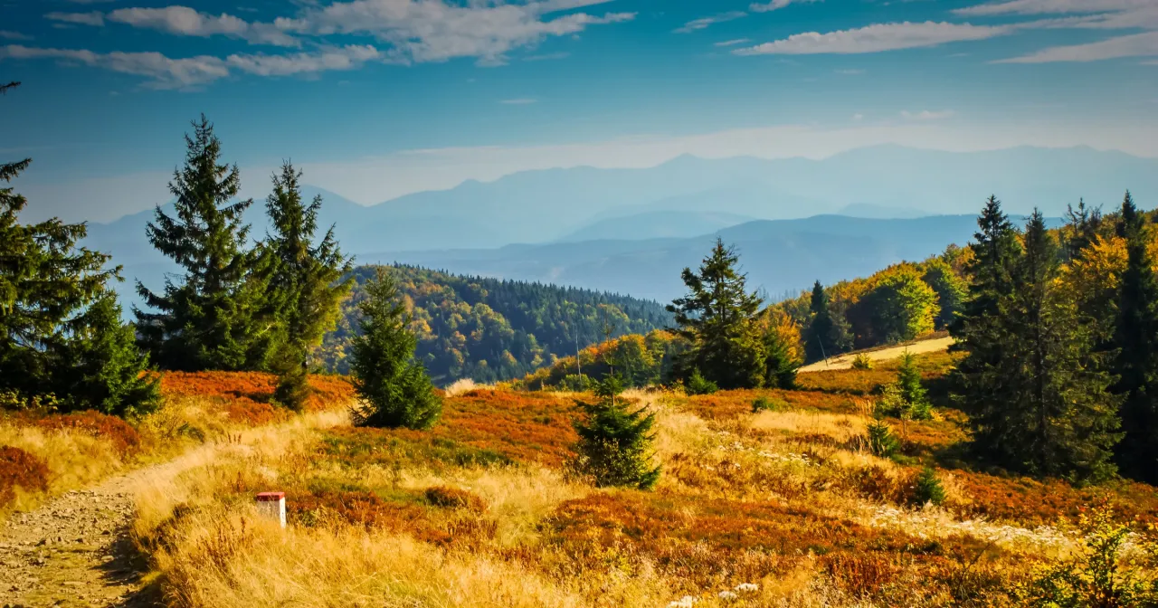 Beskid Śląski panorama góry szczyty