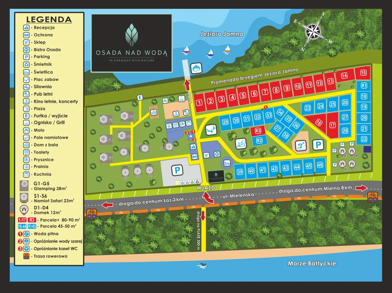 pole namiotowe nad morzem cennik