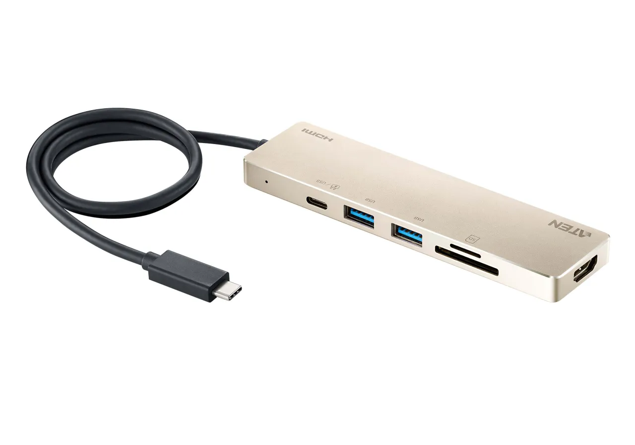 stacja dokująca USB-C, hub USB-C z dwoma HDMI