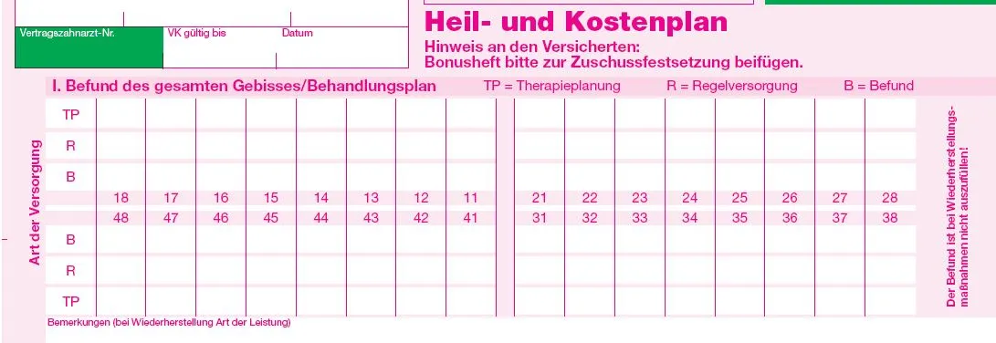 Cennik stomatologiczny Niemcy