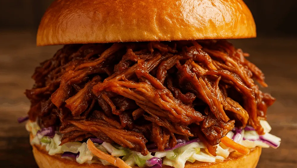 Szarpana wieprzowina pulled pork w bułce