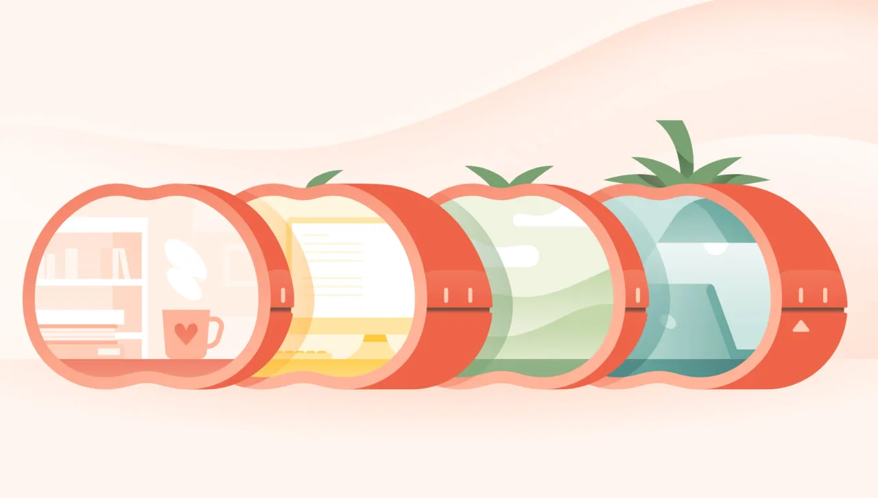 Metoda Pomodoro wizualizacja