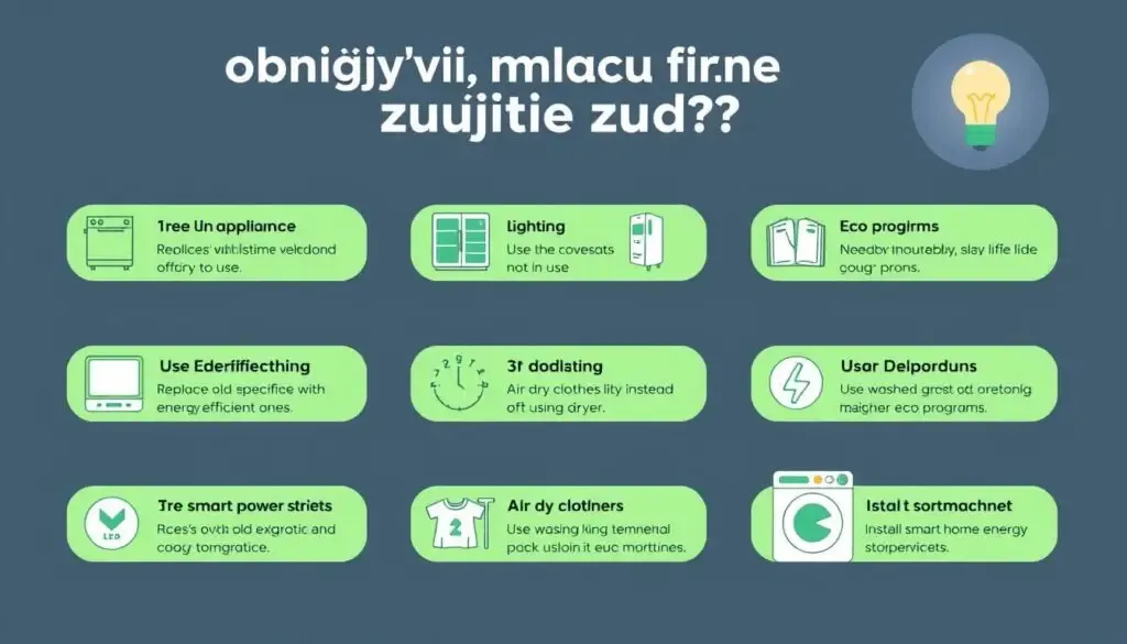 Czynniki wpływające na zużycie prądu infografika