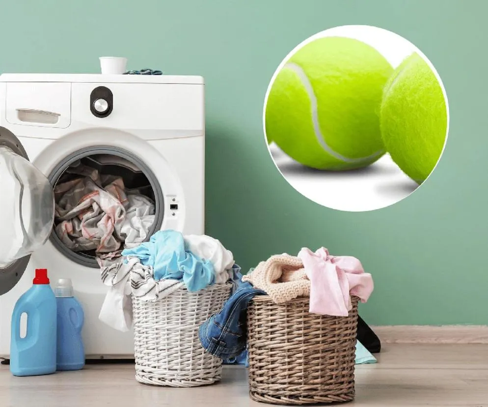 piłeczki tenisowe do suszenia prania