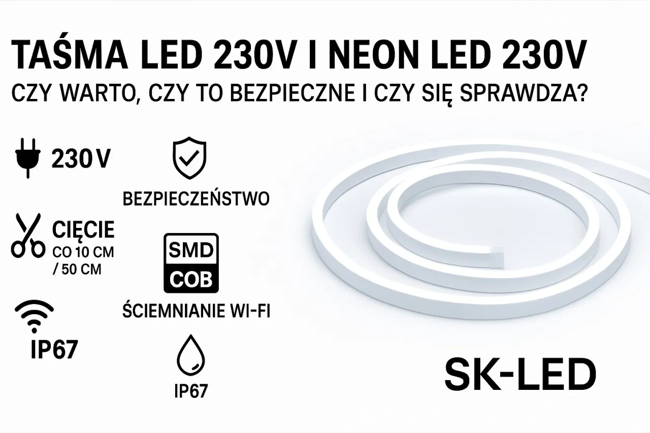 Taśma LED instalacja domowa