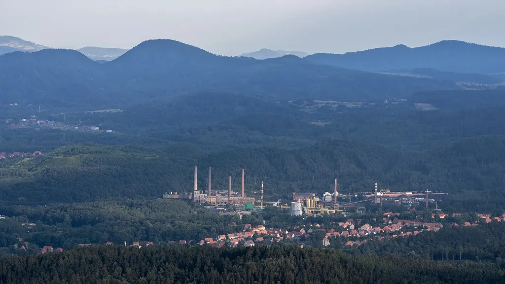 G&oacute;ra Chełmiec panorama Wałbrzych