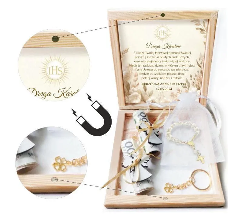 pamiątka pierwszej komunii świętej dla dziewczynki i chłopca
