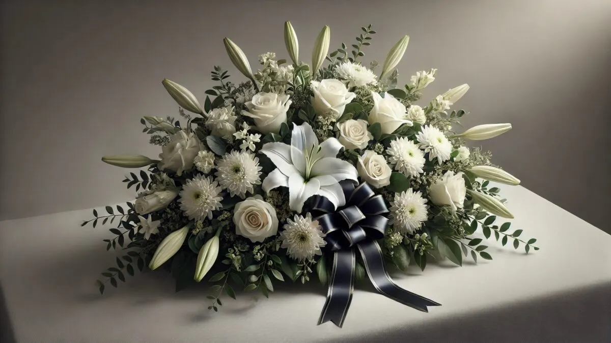 r&oacute;żne rodzaje kwiat&oacute;w pogrzebowych chryzantemy lilie goździki