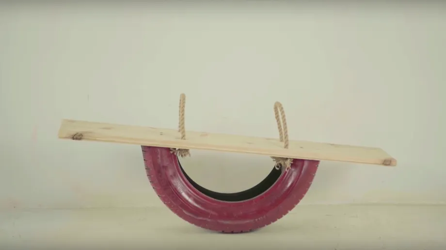 Huśtawka z opony DIY, jak zrobić huśtawkę z opony