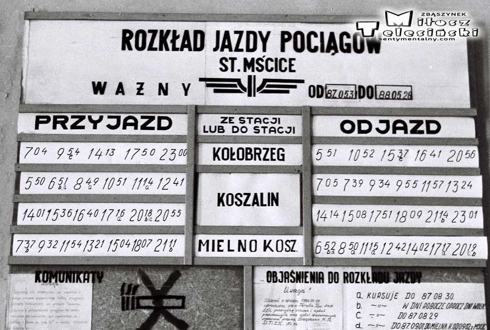 Rozkład jazdy pociągów Trzebiatów Kołobrzeg