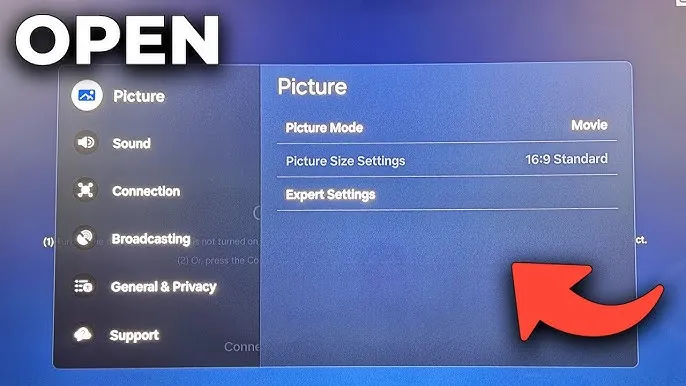 telewizor samsung menu ustawienia