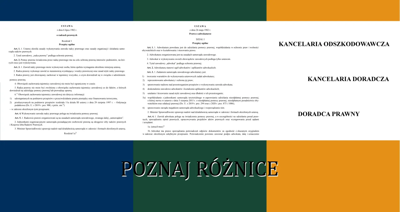 Radca prawny a mecenas różnice