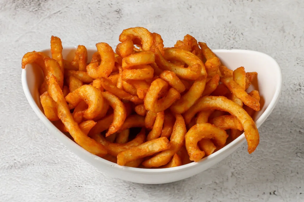 Zakręcone frytki pieczone z przyprawami